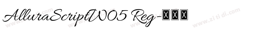 AlluraScriptW05 Reg字体转换